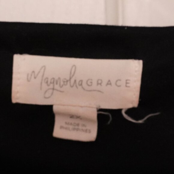 Magnolia Grace Black & Turquoise Sleeveless Dress With Cutouts in Neckline - Picture 2 of 3